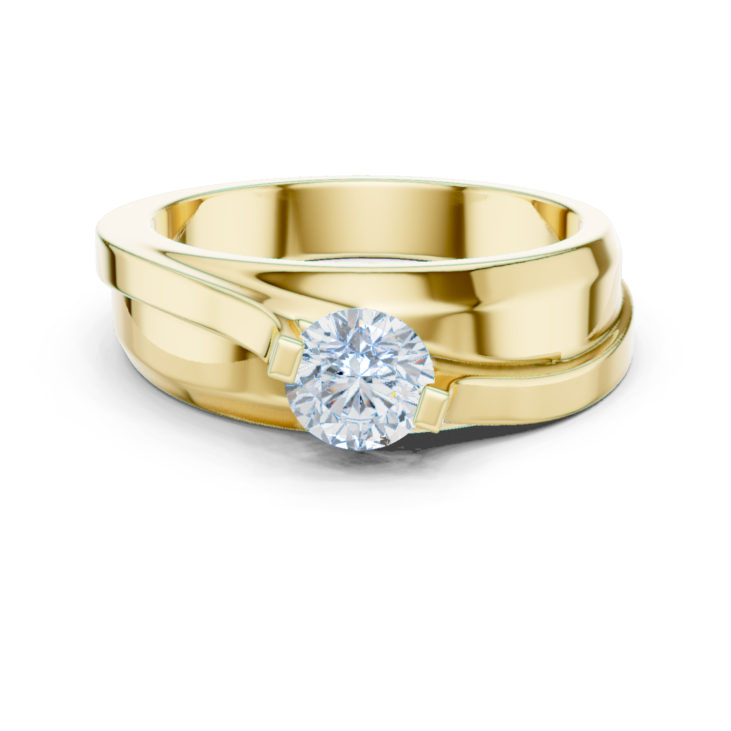 Round Solitaire Diamond Lab Grown Diamond Ring 0.8ct