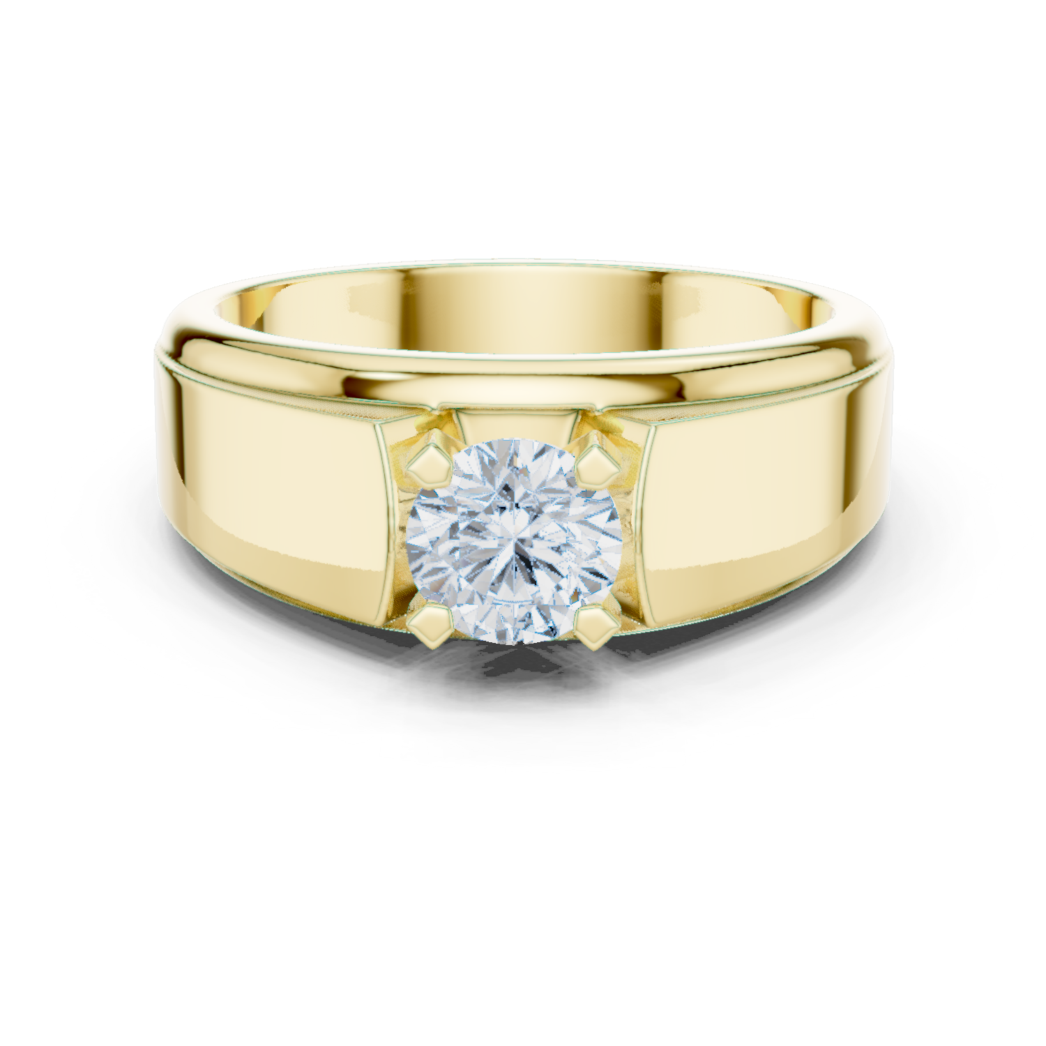 Classic 0.8 ct Round Solitaire Lab Grown Diamond Ring