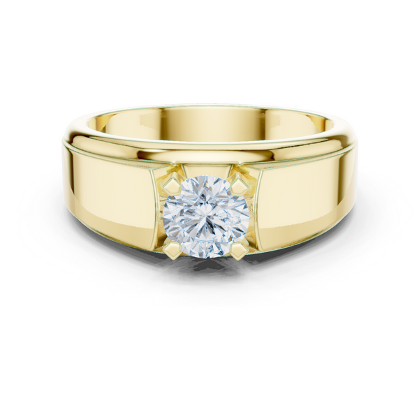 Classic 0.8 ct Round Solitaire Lab Grown Diamond Ring