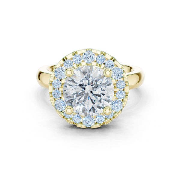 Honey Bee Lab Grown Diamond Teardrop Crown Ring