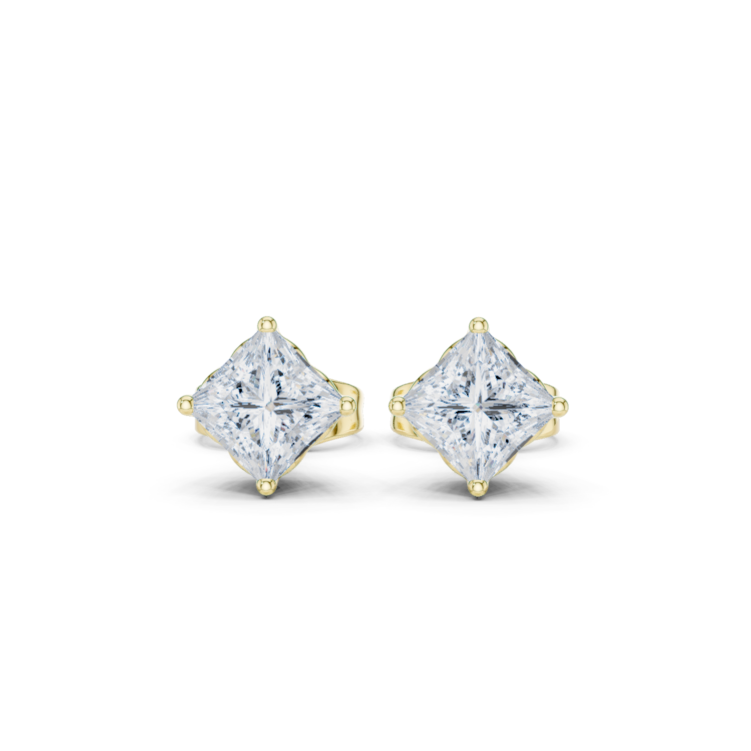 Princess Diamond Lab Grown Diamond Earrings