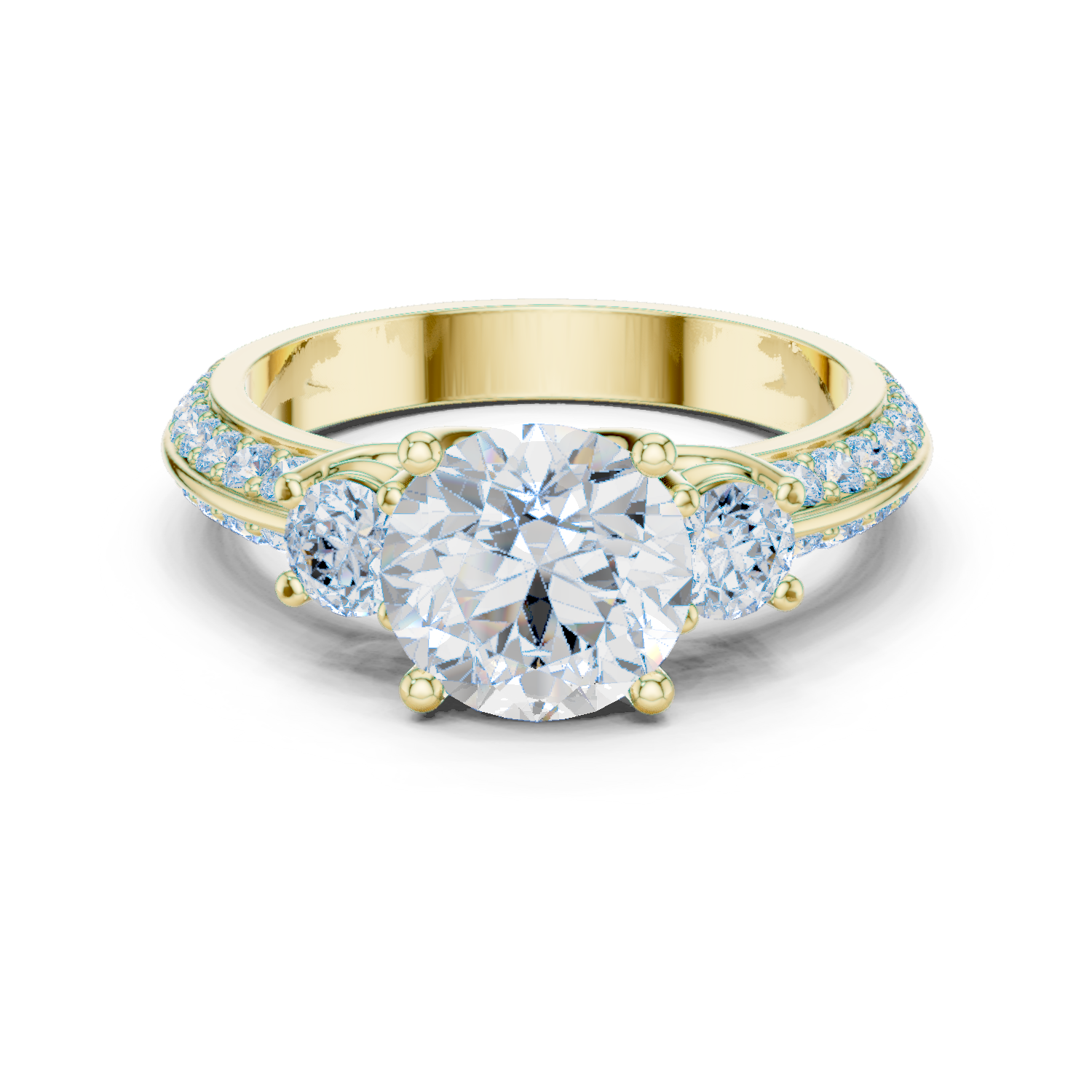 Fox Glove Lab Grown Diamond Cushion Halo Ring
