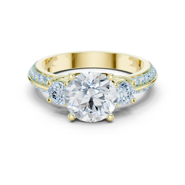 Fox Glove Lab Grown Diamond Cushion Halo Ring