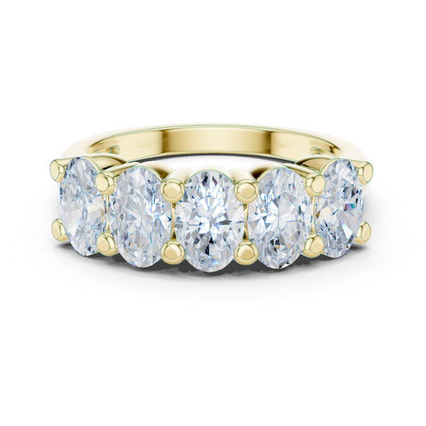 Sunflower Fields Lab Grown Diamond Three Stone Band