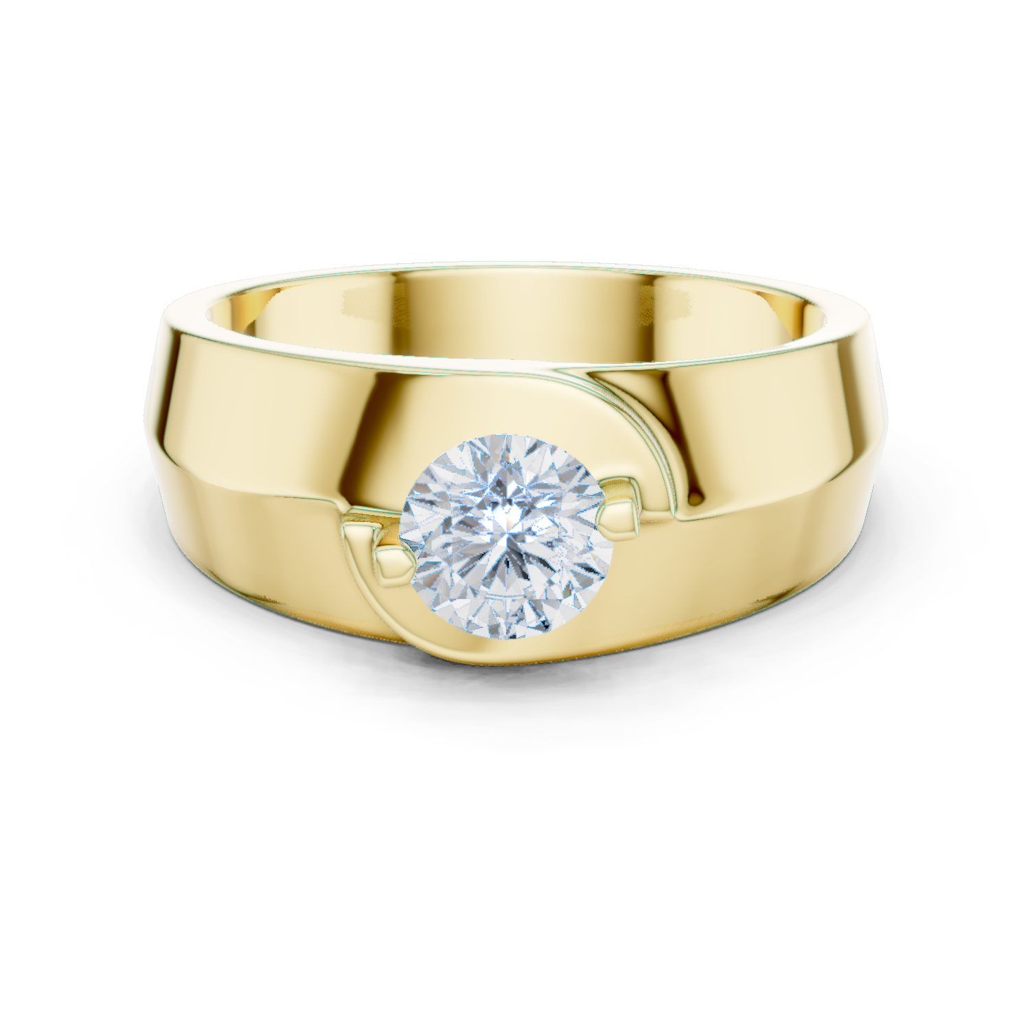 Exquisite 0.8 ct Round Diamond Lab Grown Diamond Ring