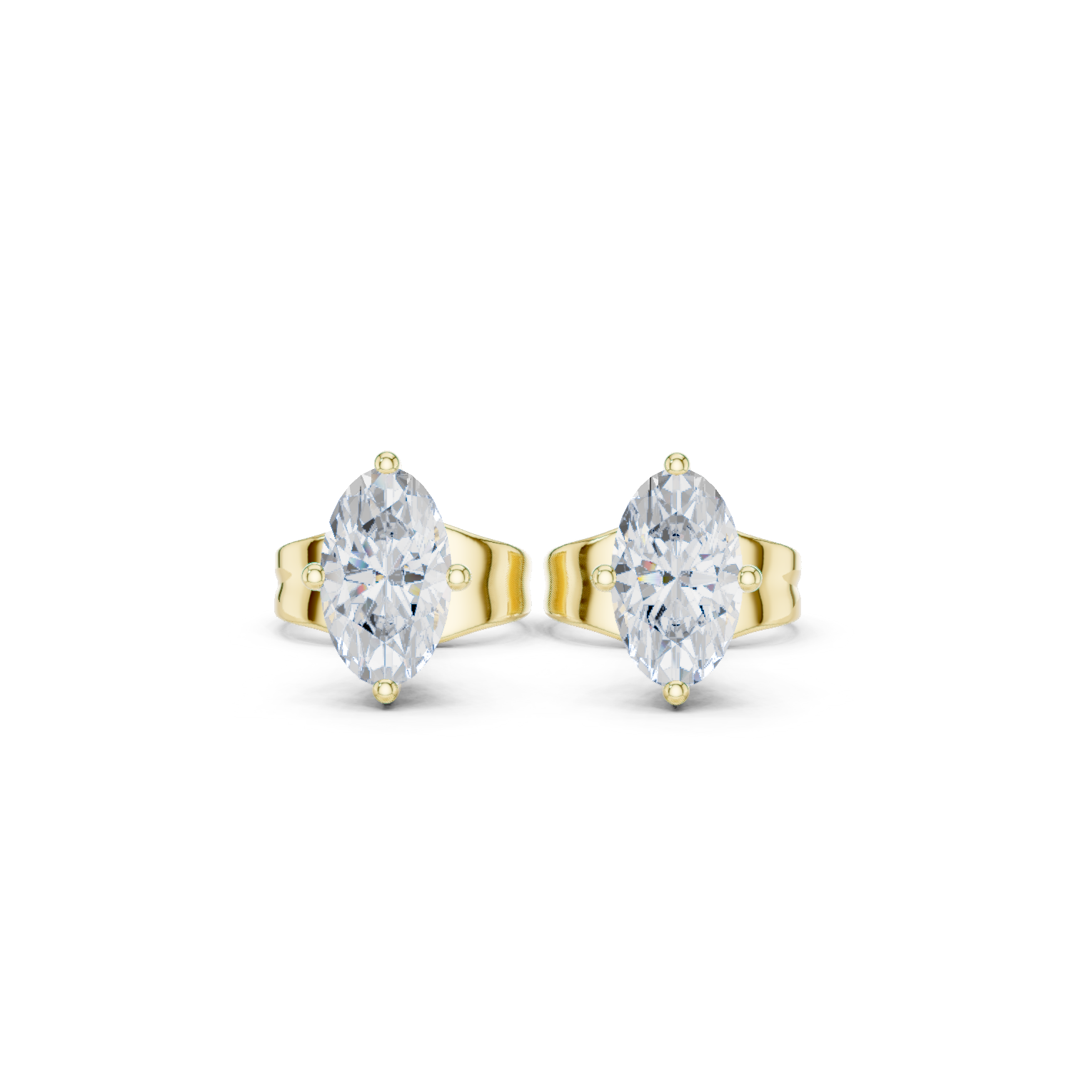 Exquisite Oval Lab Grown Diamond Earring