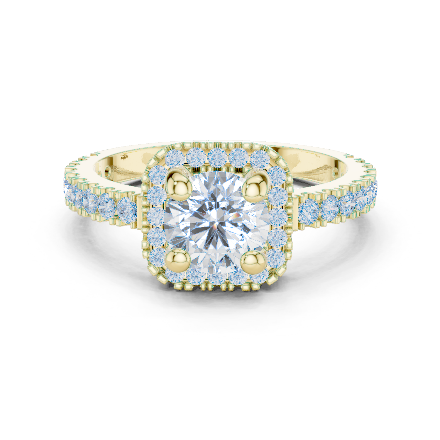 Sage Brush Lab Grown Diamond Floating Halo Ring