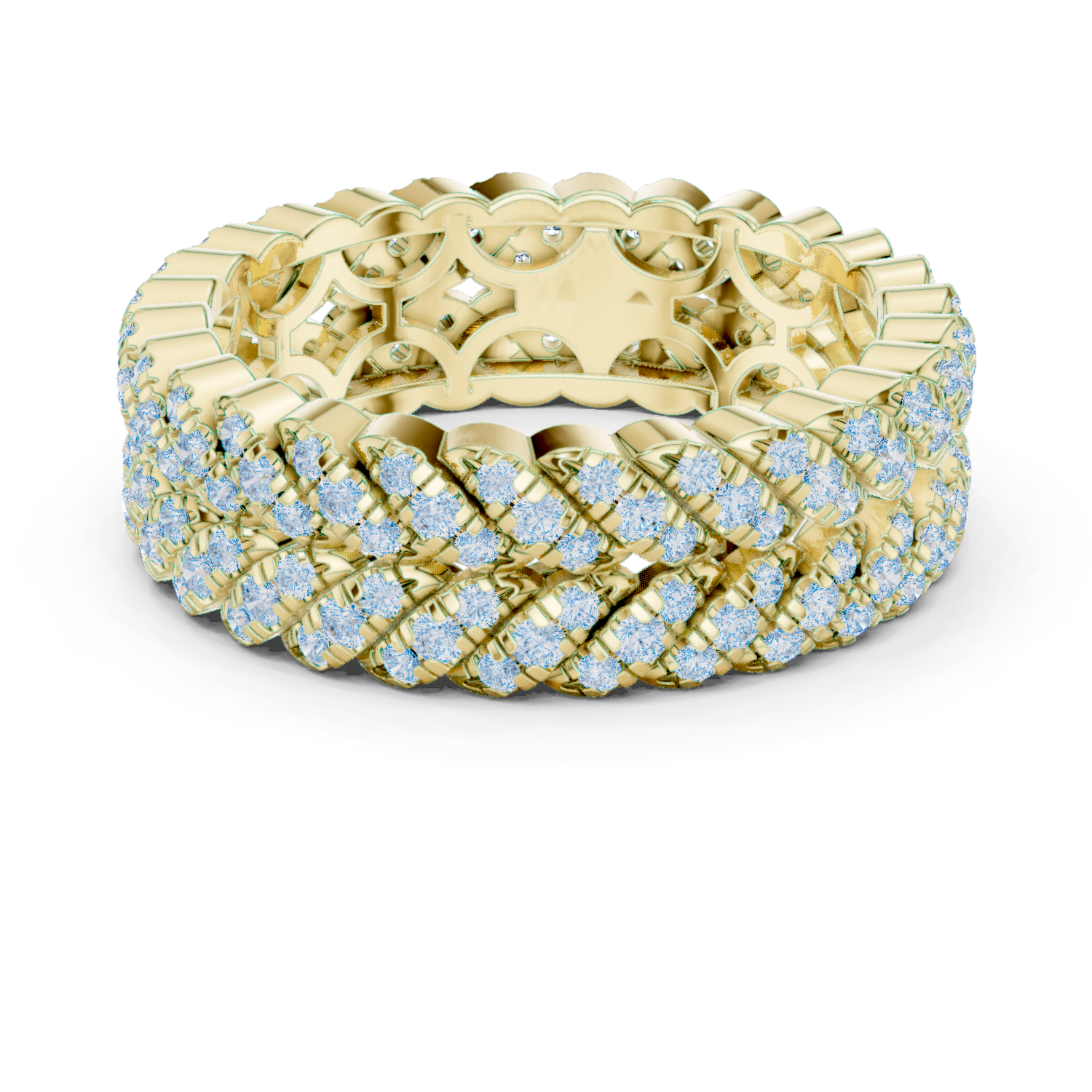 Wheat Sheaf Lab Grown Diamond Teardrop Crown Ring