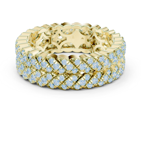 Wheat Sheaf Lab Grown Diamond Teardrop Crown Ring