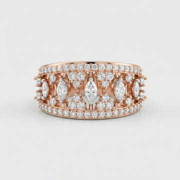 Openwork Marquise Motif Lab Grown Diamond Ring