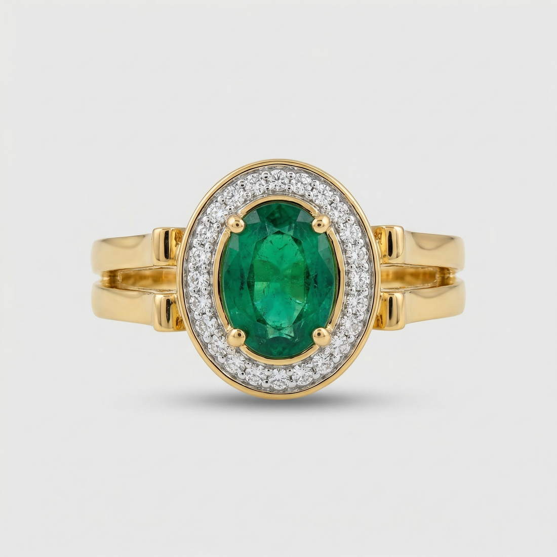 Elegant Oval Halo Lab Grown Diamond Ring