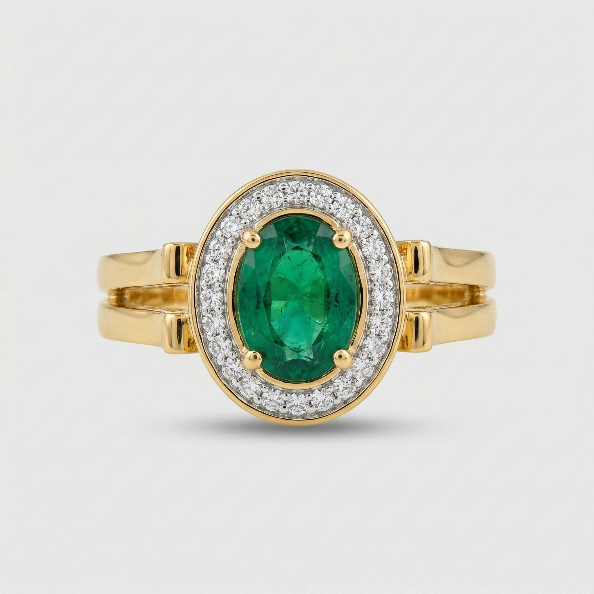 Elegant Oval Halo Lab Grown Diamond Ring