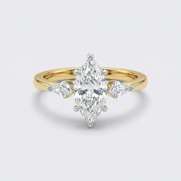 Marquise Solitaire Lab Grown Diamond Ring