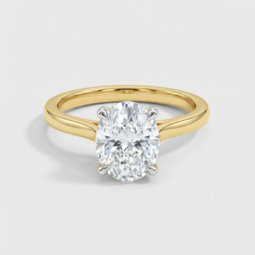 Princess Cut Solitaire Lab Grown Diamond Ring