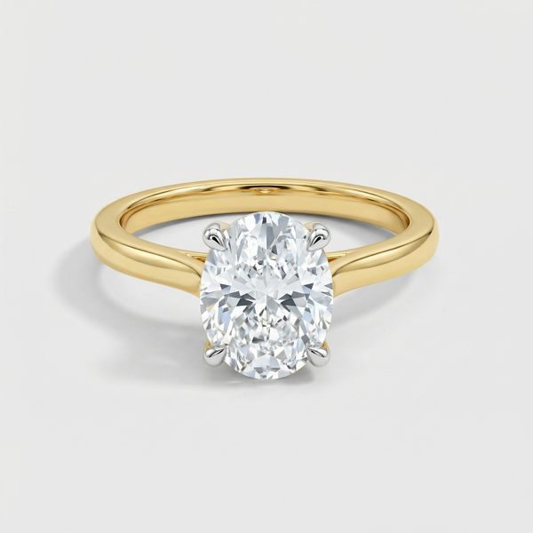 Princess Cut Solitaire Lab Grown Diamond Ring