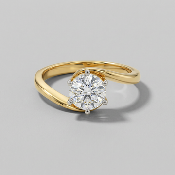 Open Wrap Solitaire Lab Grown Diamond Ring
