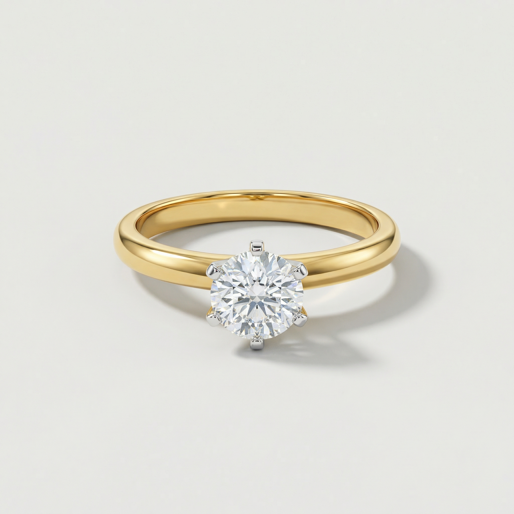 Minimal Prong Set Solitaire Lab Grown Diamond Ring