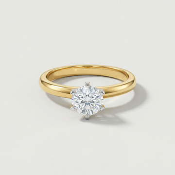 Minimal Prong Set Solitaire Lab Grown Diamond Ring