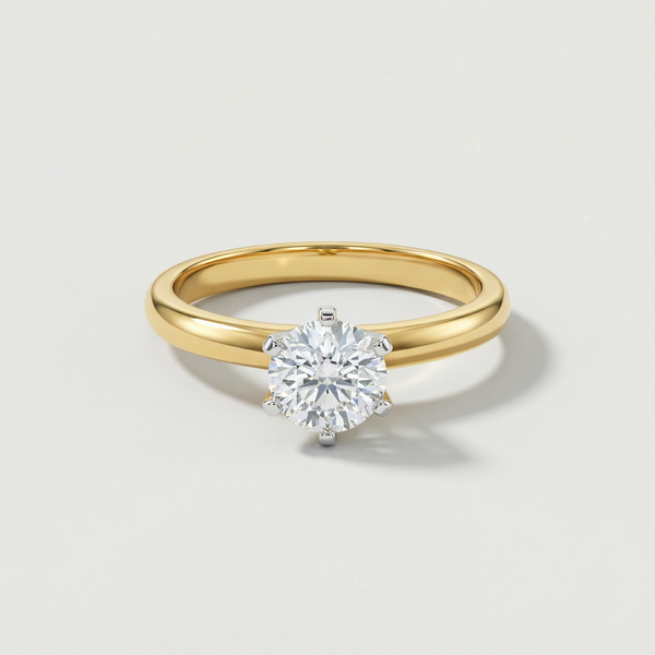 Minimal Prong Set Solitaire Lab Grown Diamond Ring
