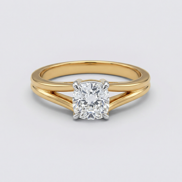 Split Band Cluster Lab Grown Diamond Ring