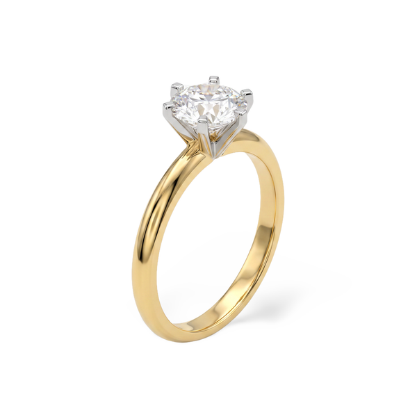 Minimal Prong Set Solitaire Lab Grown Diamond Ring