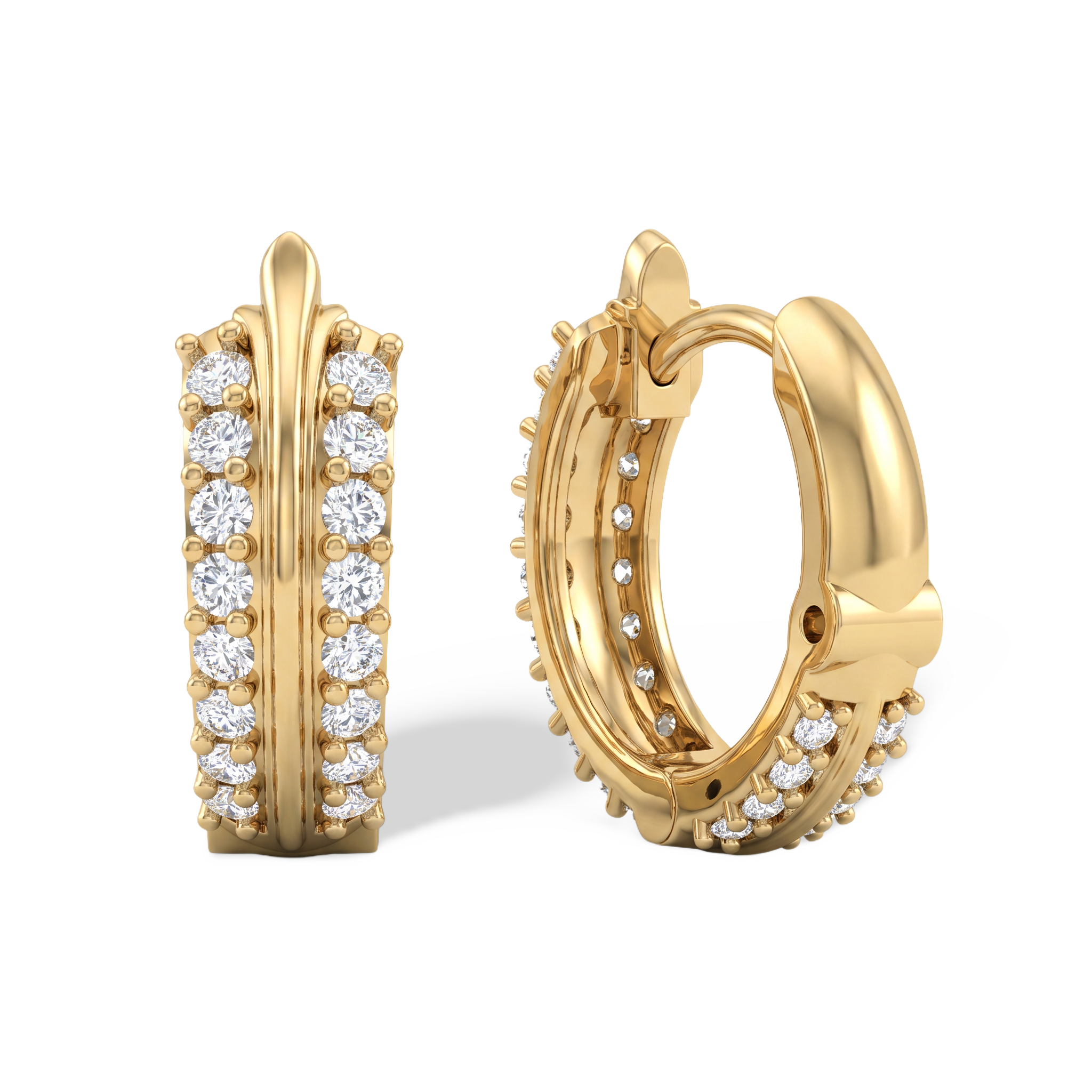 The Imperial Colonnade Diamond Hoops