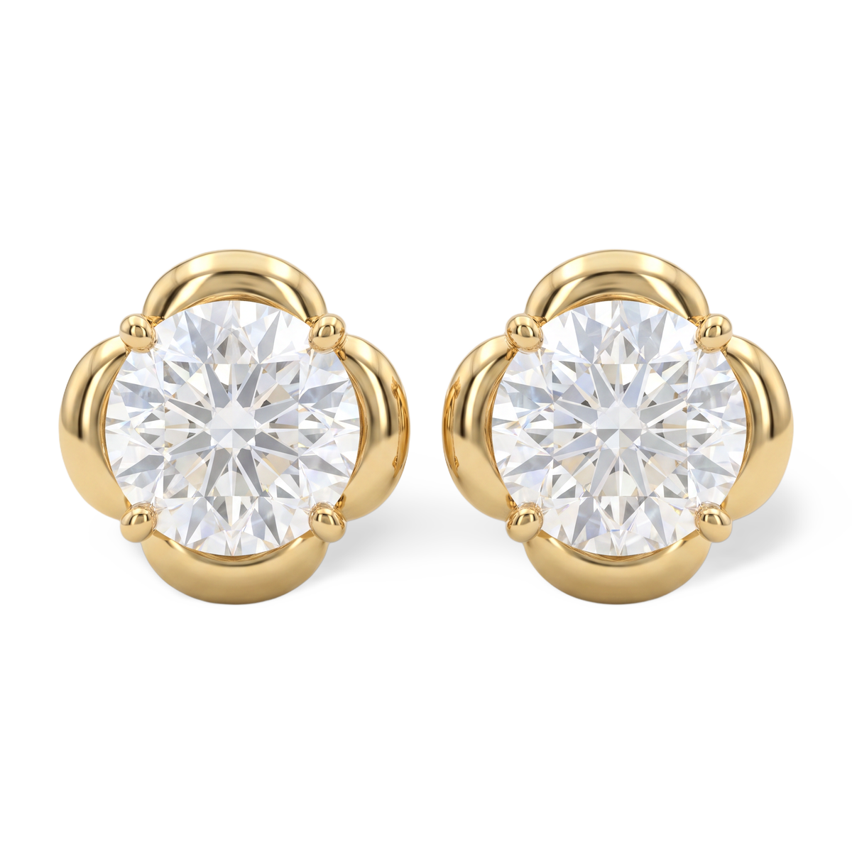 Petal Halo Lab Grown Diamond Studs