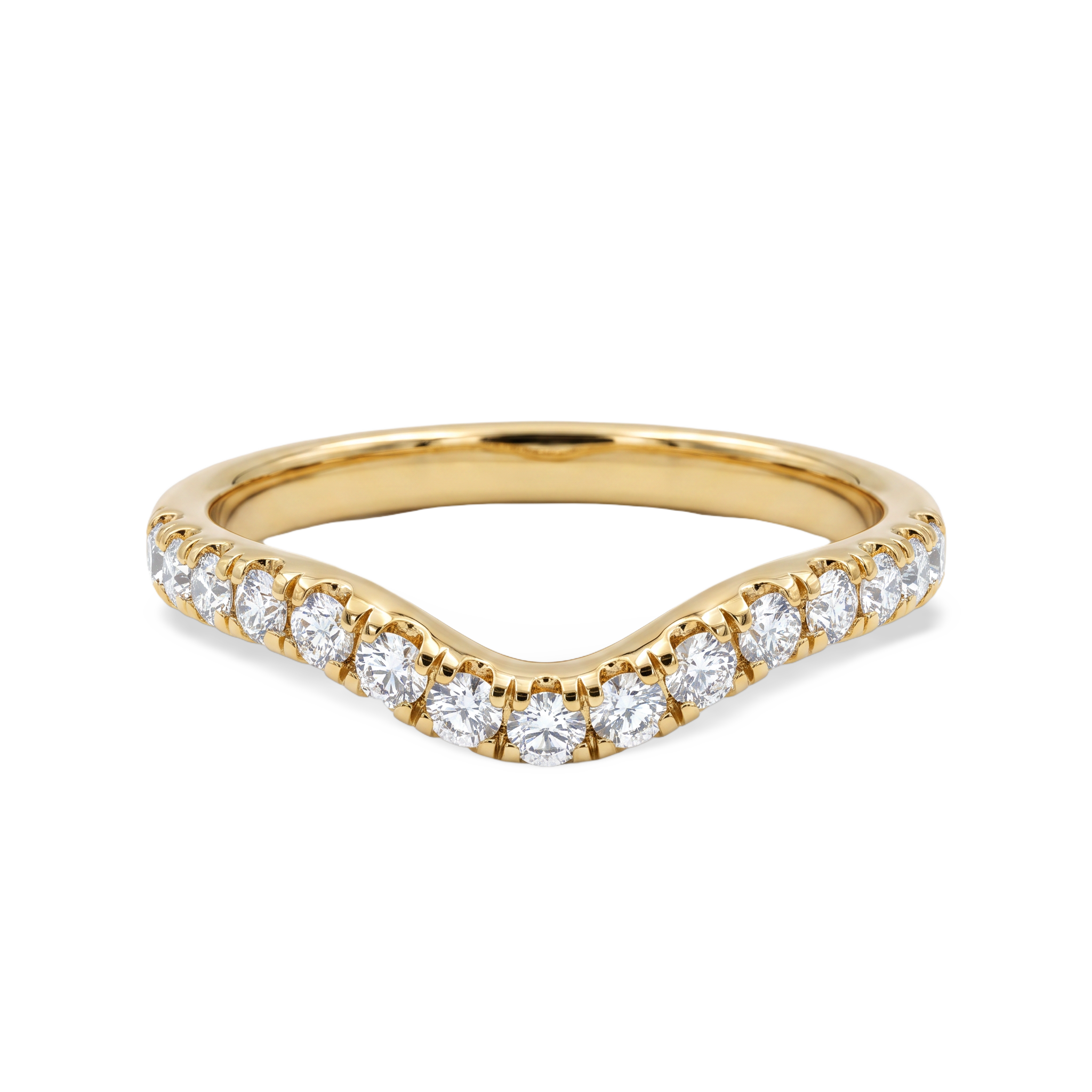 Empress Wishbone Crown Solitaire Ring