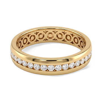 Vanguard Channel-Set Men's Solitaire Ring