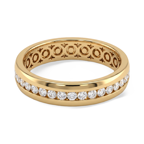 Vanguard Channel-Set Men's Solitaire Ring