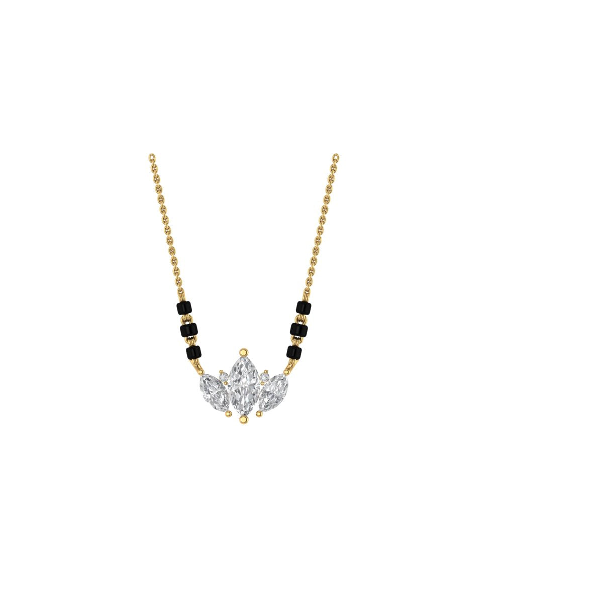 Marquise Cluster Blossom Mangalsutra