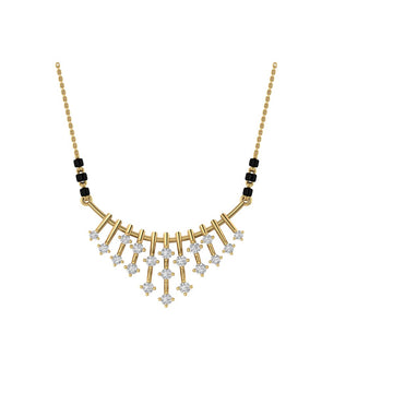 Art-Deco Zenith Lab Grown Diamond Mangalsutra