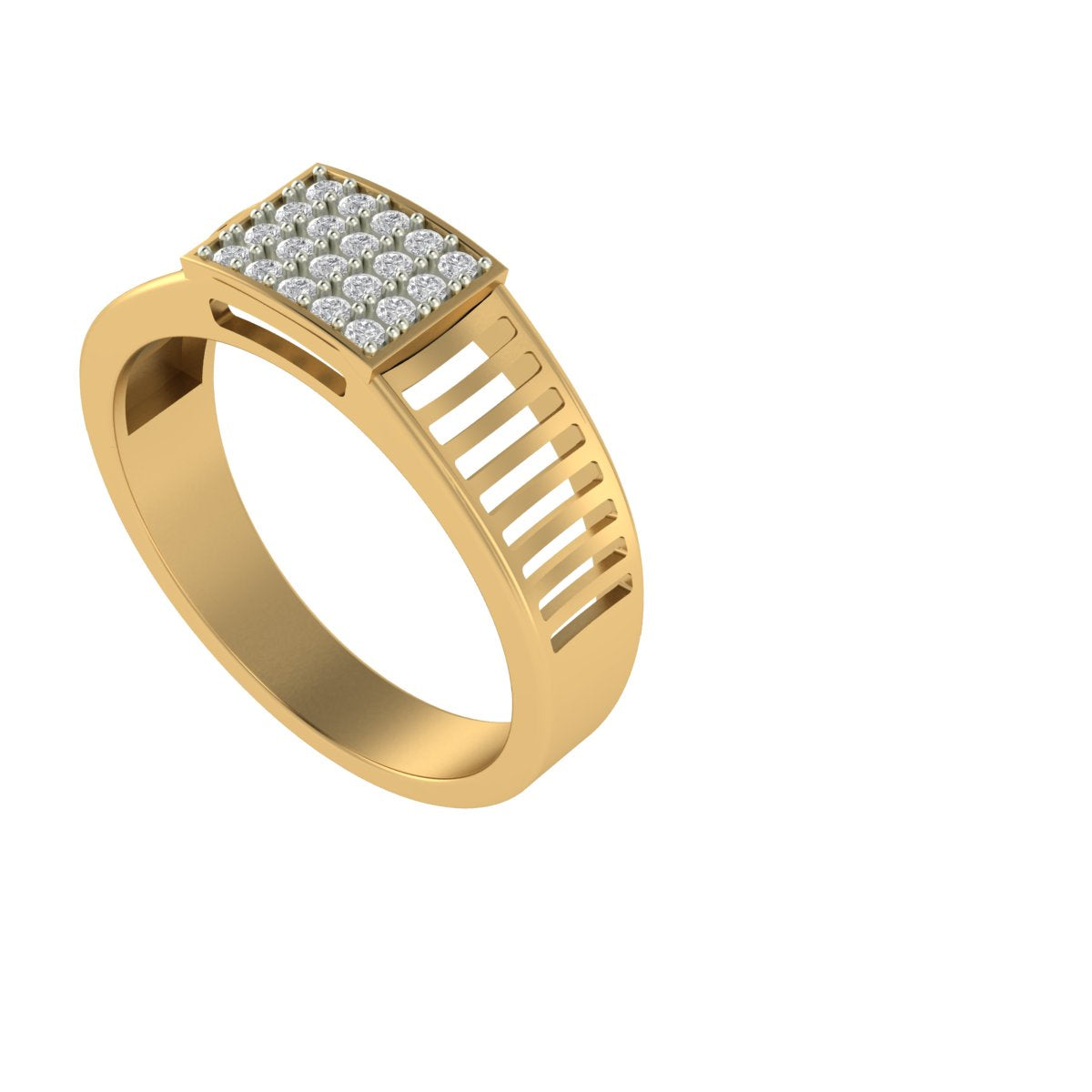 The Lab Grown Diamond Golden Delta Signature Ring