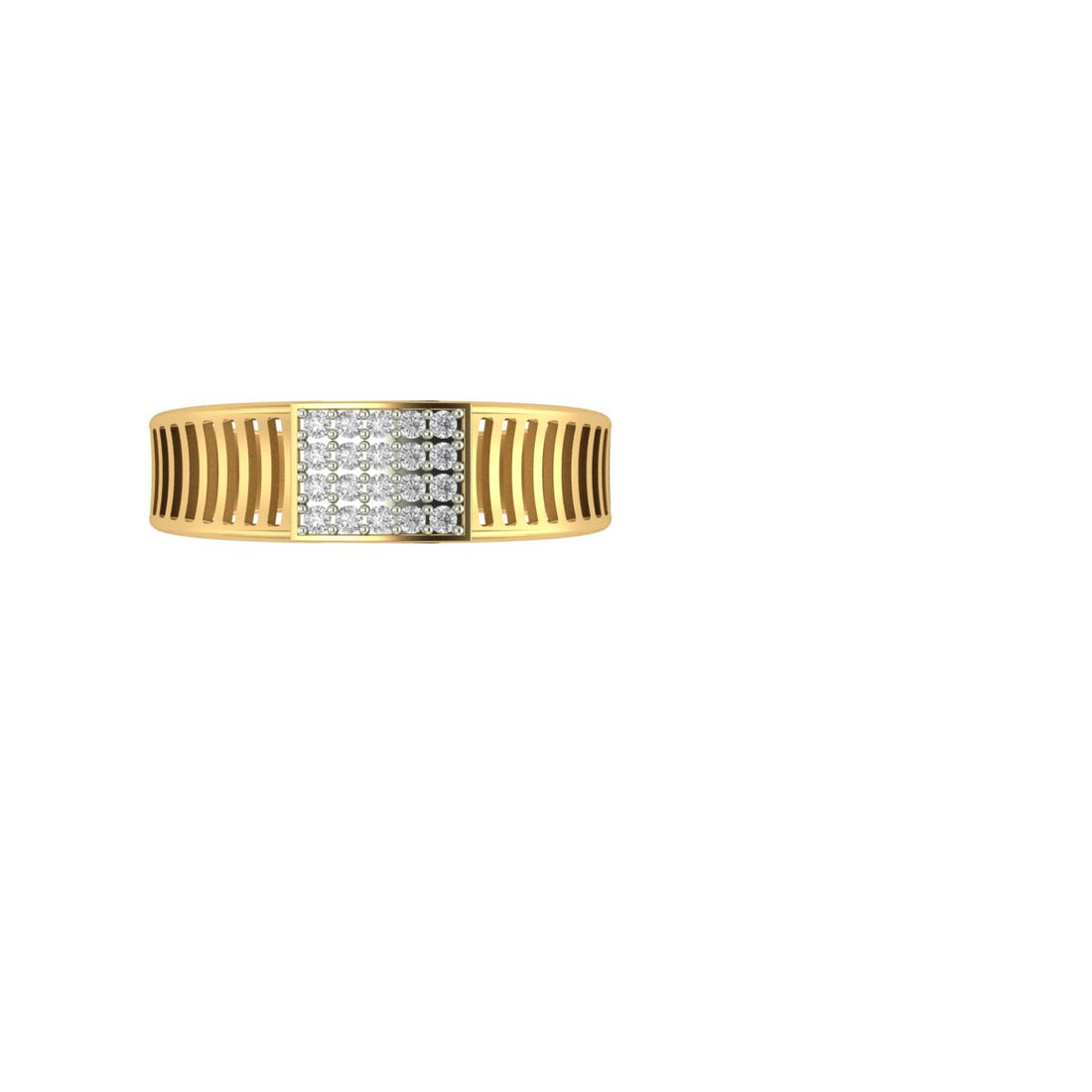 The Lab Grown Diamond Golden Delta Signature Ring