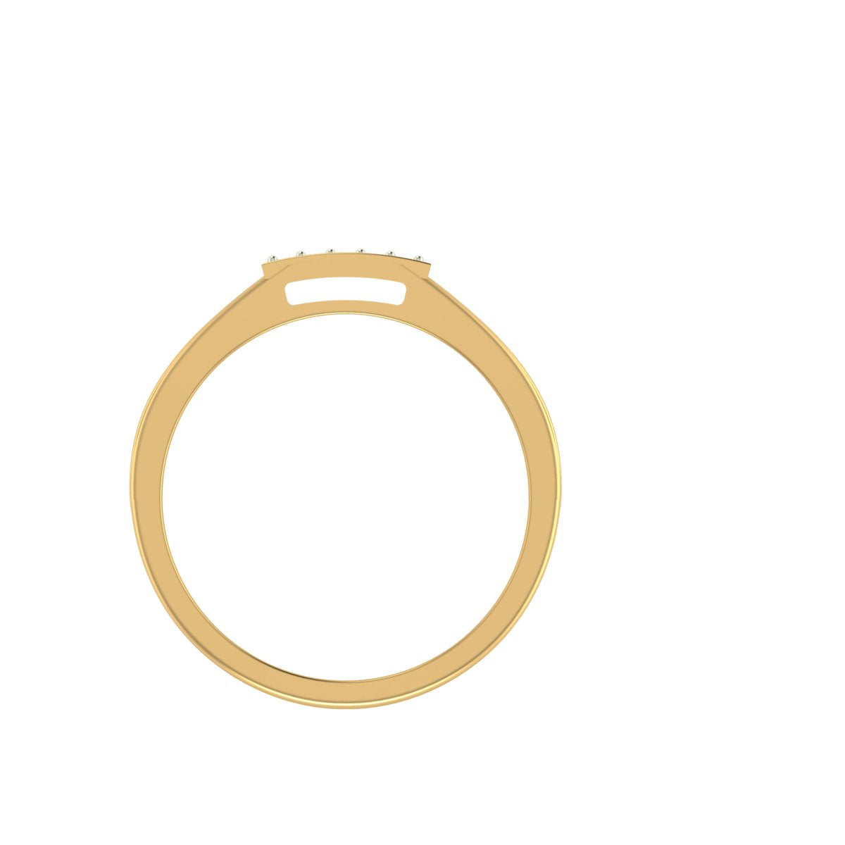 The Lab Grown Diamond Golden Delta Signature Ring
