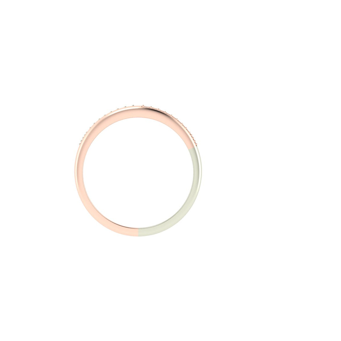 The DuoStream Lab Grown Diamond Contour Band