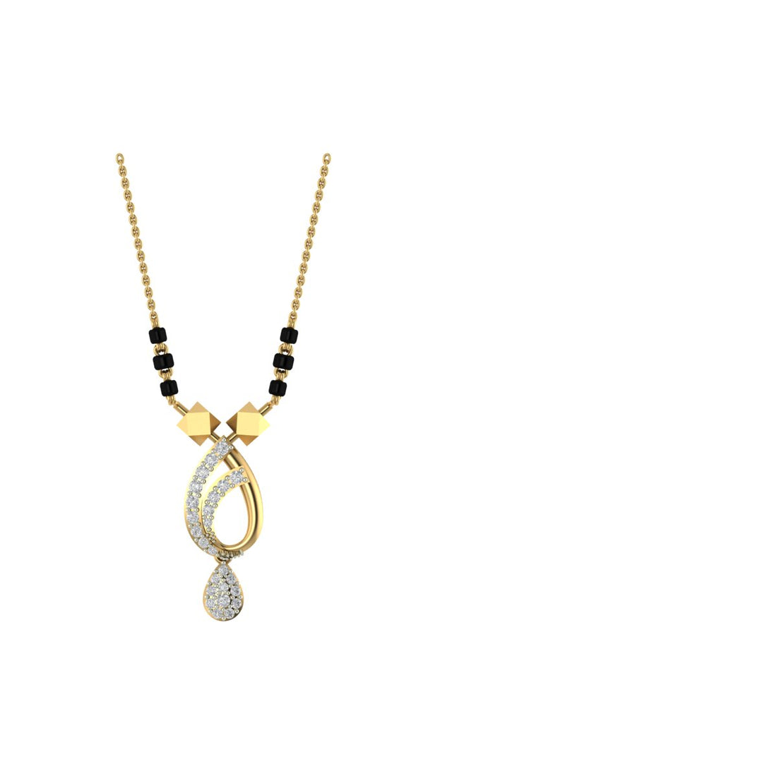 Starlight Lab Grown Diamond Arch Drop Mangalsutra