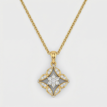 Lily Inspired Lab Grown Diamond Pendant