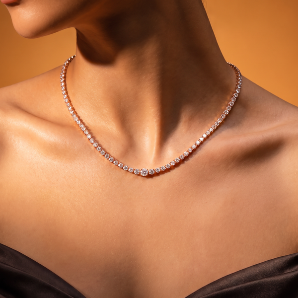 Heirloom Lab Grown Diamond Tennis Necklace