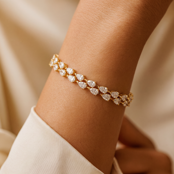 Glistening Micro Pave Lab grown diamond Bracelet