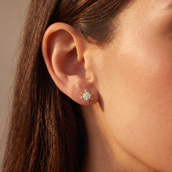 Sterling Lab grown diamond Earrings piece