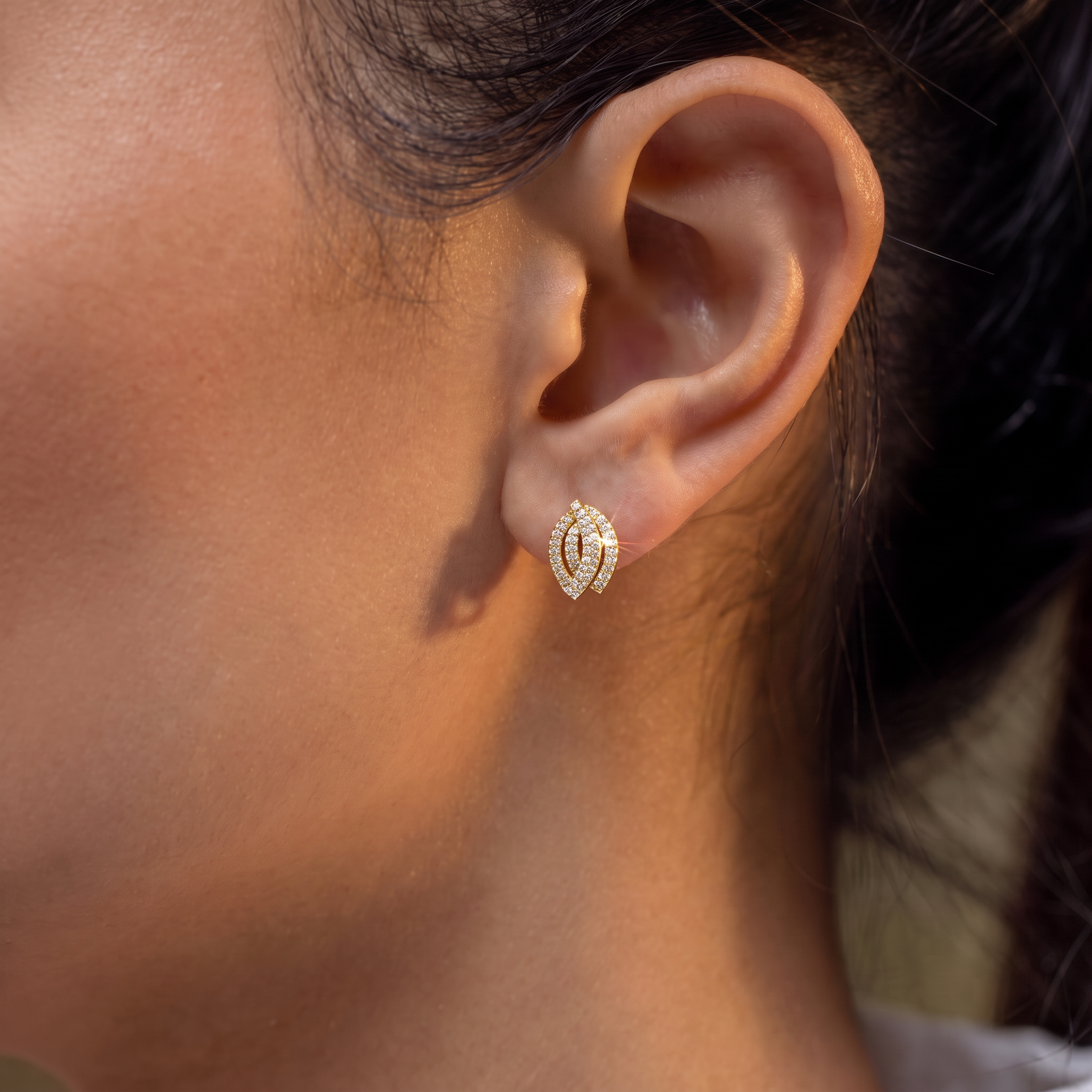 Oasis Bloom Lab Grown Diamond Earrings Pairs