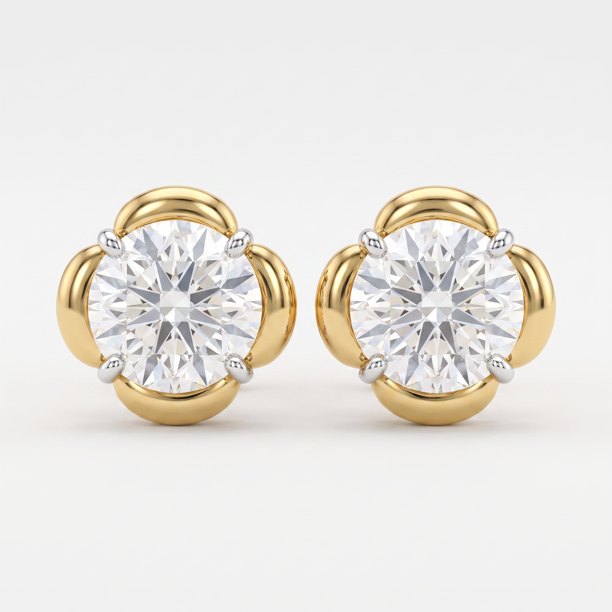Petal Halo Lab Grown Diamond Stud
