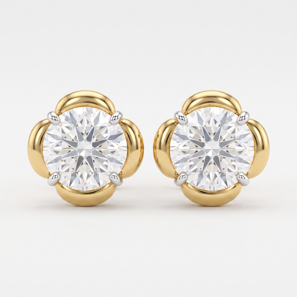 Petal Halo Lab Grown Diamond Stud