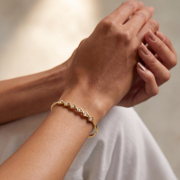Infinity Twist Lab Grown Diamond Bracelet
