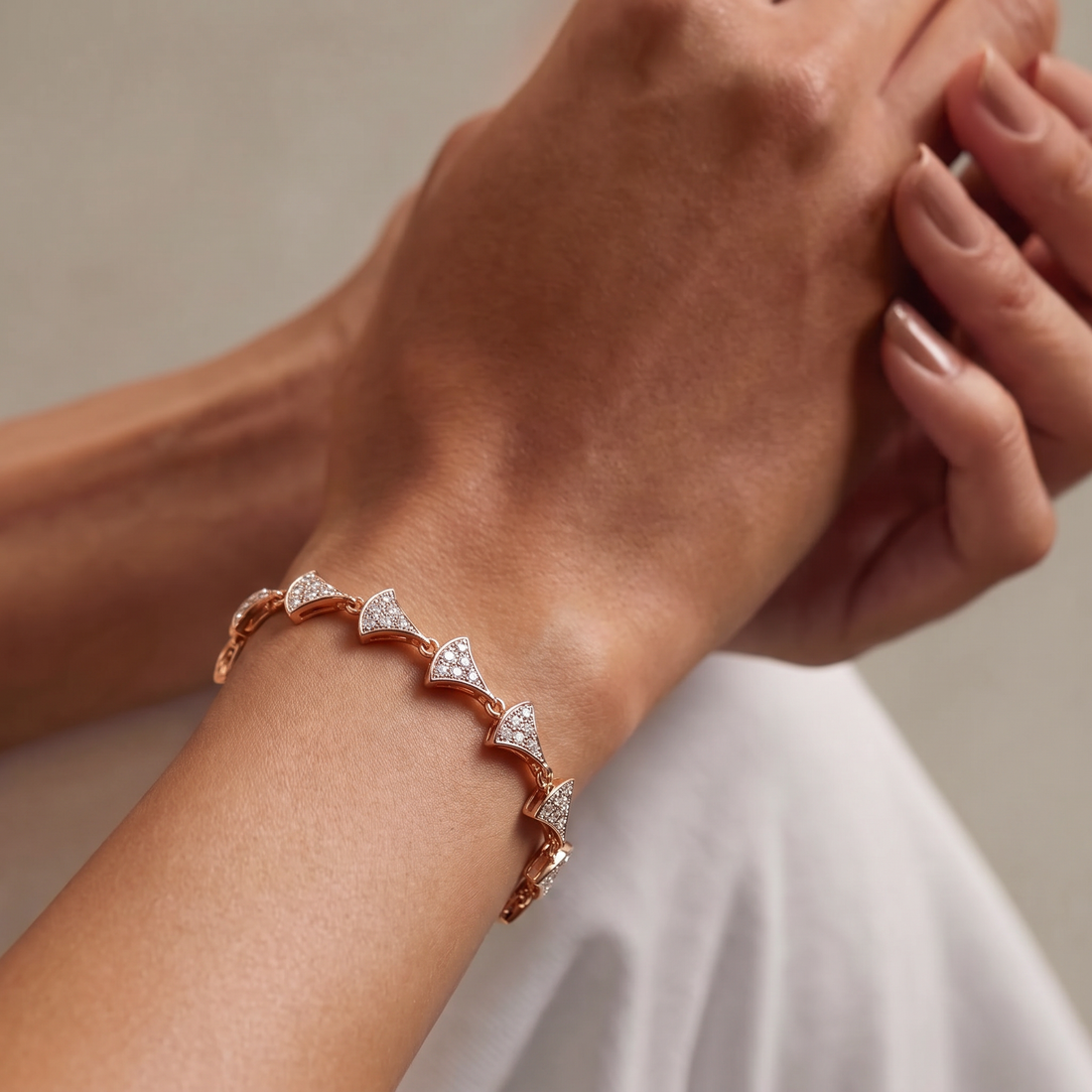 Sparkling Lab Grown Diamond Bracelet