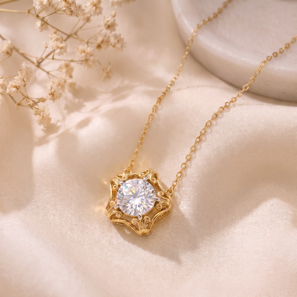 Captivating Star Shaped Diamond Pendant