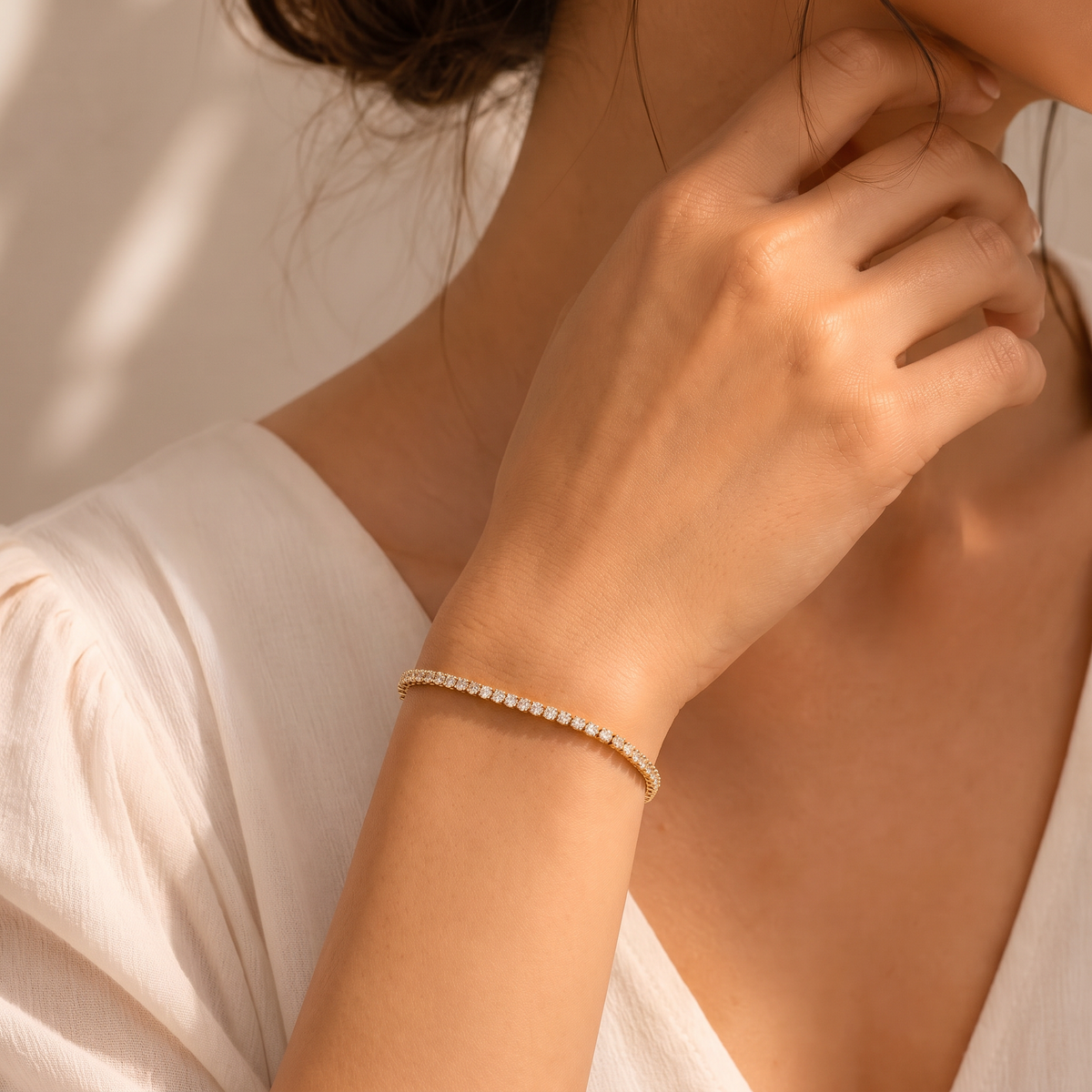 Royal Cushion Cut Lab grown diamond Bracelet