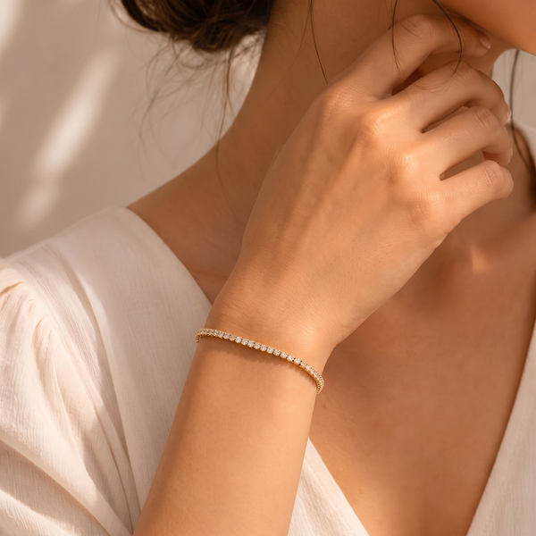 Royal Cushion Cut Lab grown diamond Bracelet