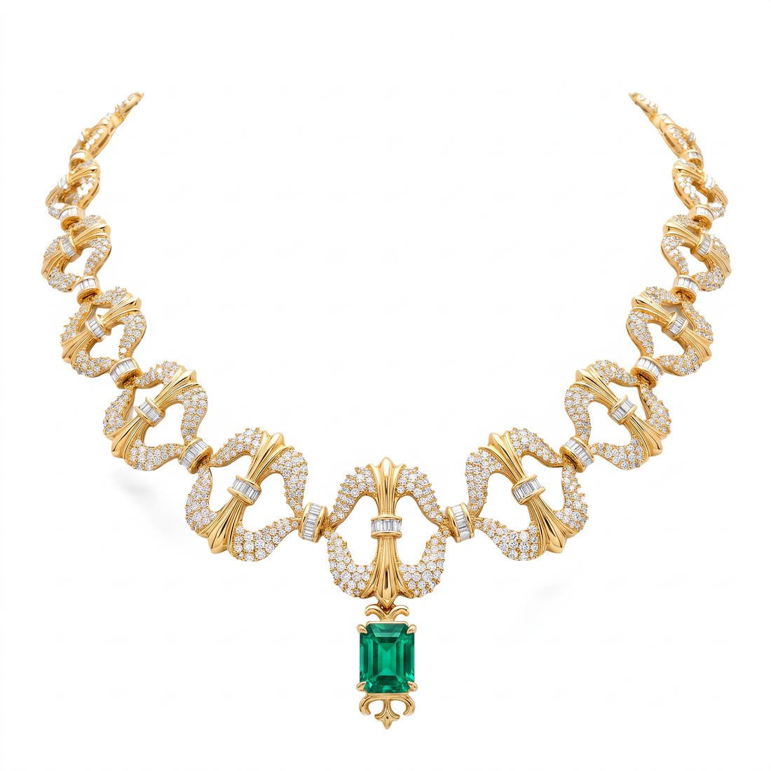 The Imperial Azure Arch Diamond Necklace